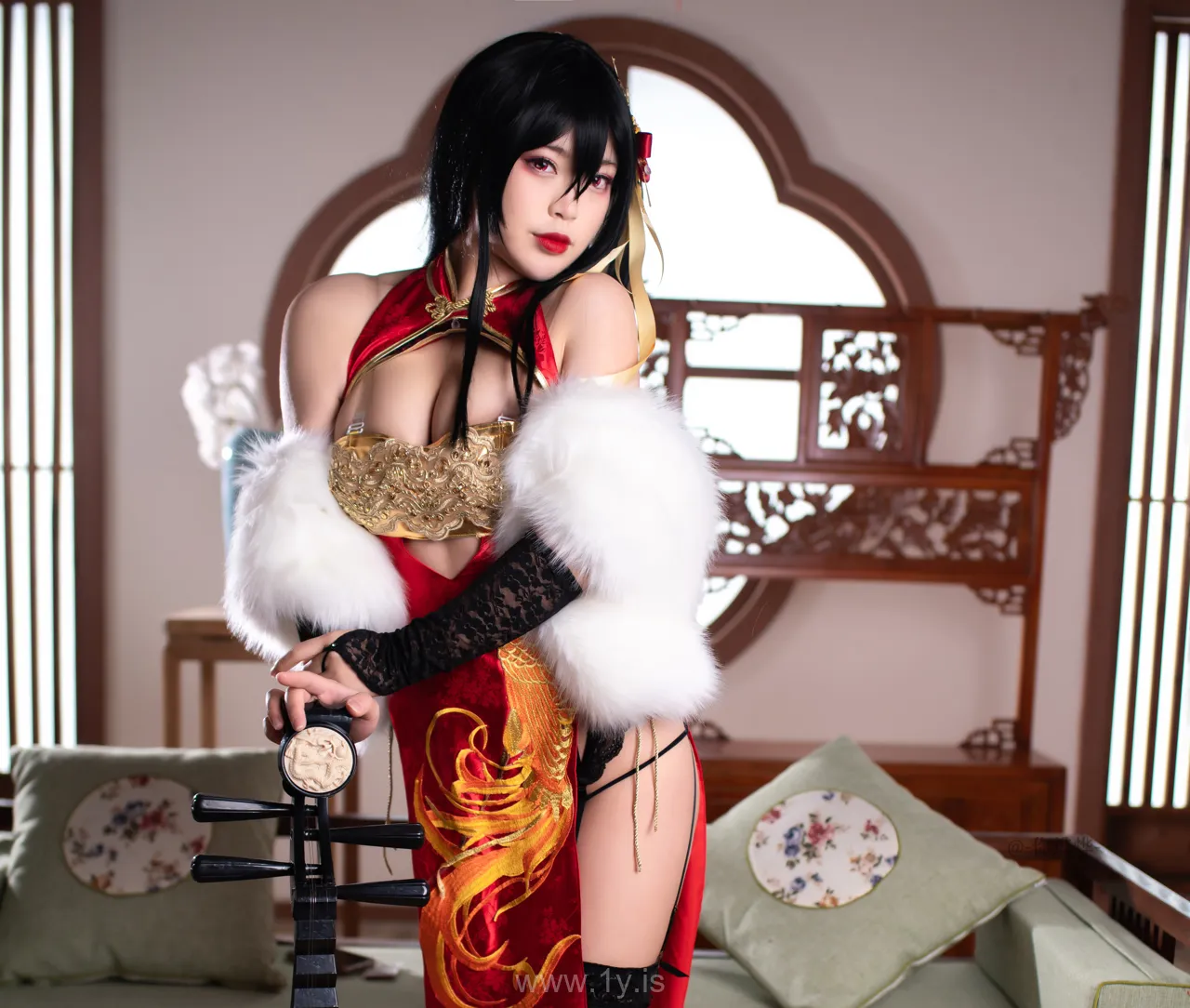 Coser@白烨 NO.013 Fancy Asian Cutie 大凤旗袍新年限定